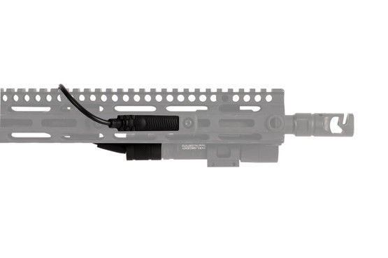Primary Arms Weapon Light Small Tape Switch attached to ar15 handguard